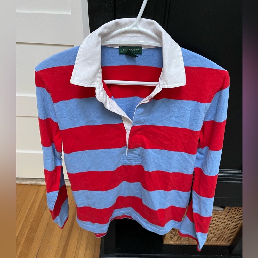 J Crew Striped Polo